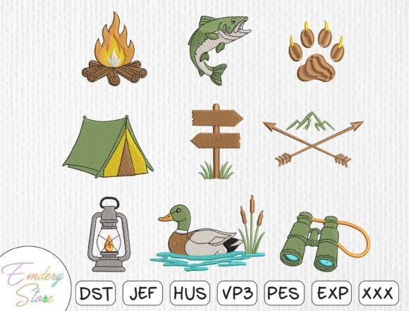 Camping Embroidery Design Set Review