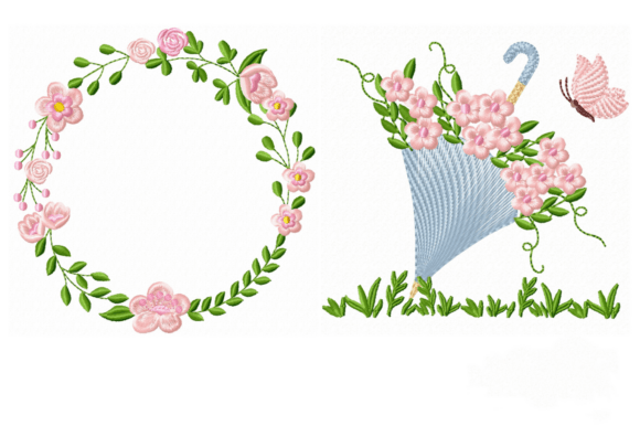 Review: Floral Umbrella Embroidery Set Art