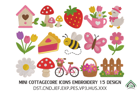 Review: Mini Cottagecore Icons Embroidery Design