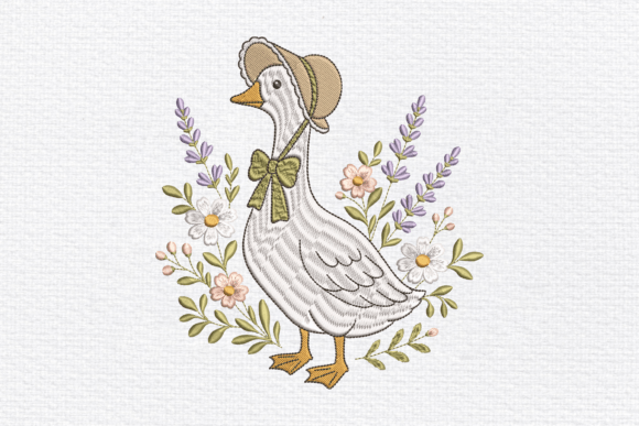Review: Vintage Goose Floral Embroidery Design