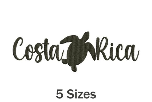 Reviewing Costa Rica: A Charming Embroidery Design for Personalized Gifts