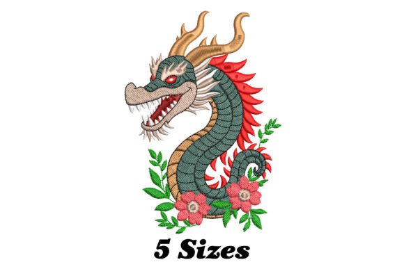 Reviewing Dragon with Red Eyes and Flowers