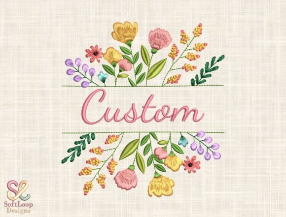 Reviewing the Floral Name Embroidery Design for Custom Gifts